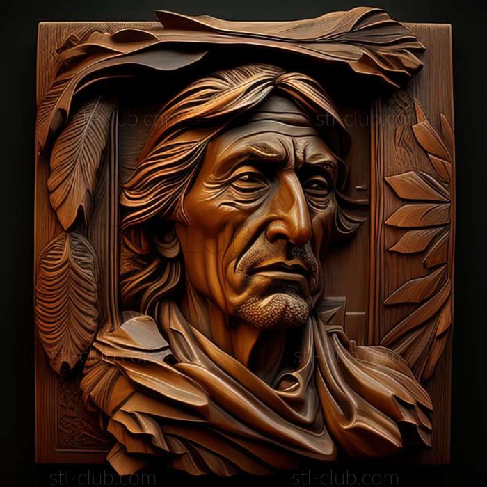 3D model Franz Klein American artist (STL)